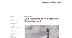 Desktop Screenshot of joehallenbeck.com
