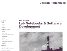 Tablet Screenshot of joehallenbeck.com